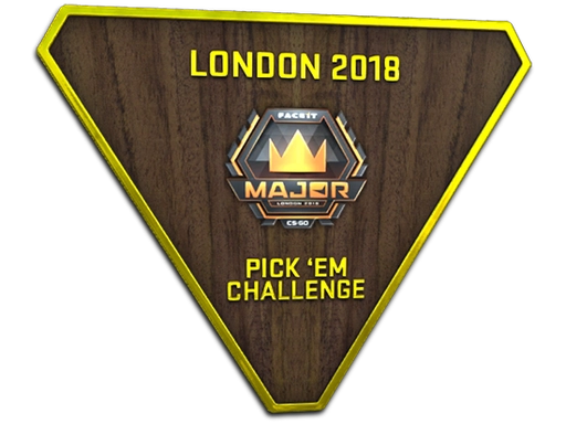 Gold London 2018 Pick'Em Trophy